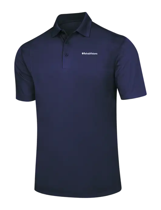 Navy Micropique Sport-Wick Polo w/RehabVisions Logo