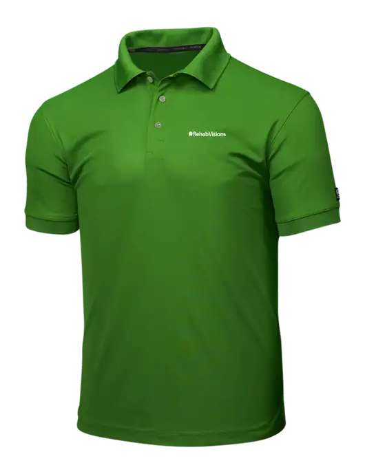 OGIO Dark Kelly Green Caliber 2.0 Polo w/RehabVisions Logo