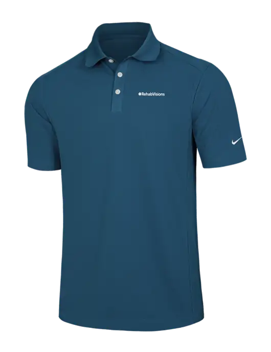 Nike Light Navy Dri-FIT Classic Polo w/RehabVisions Logo