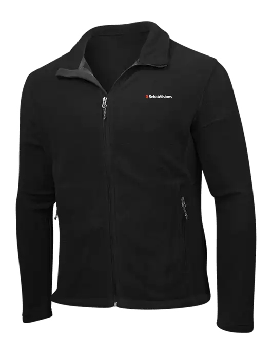 Black Fleece Jacket w/RehabVisions Logo