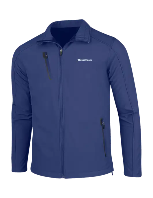 Dark Royal Welded Softshell Jacket w/RehabVisions Logo