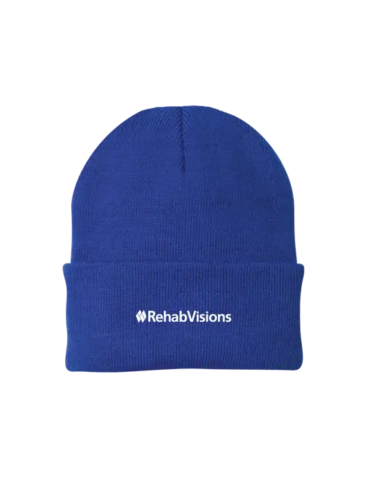 Royal Knit Cap w/RehabVisions Logo
