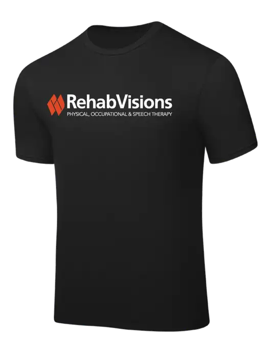 Black PosiCharge Competitor Tee w/RehabVisions Logo