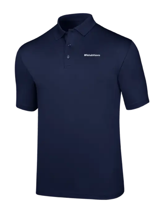Callaway Opti-Dri Navy Chev Polo w/RehabVisions Logo