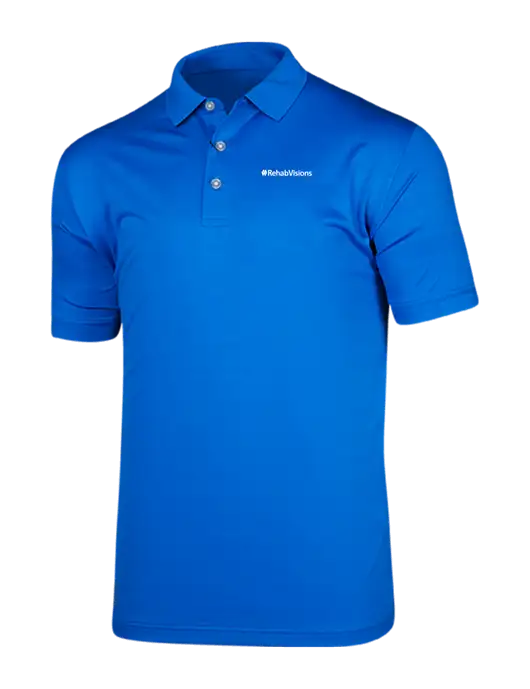 Callaway Vibrant Royal Blue Ventilated Polo w/RehabVisions Logo