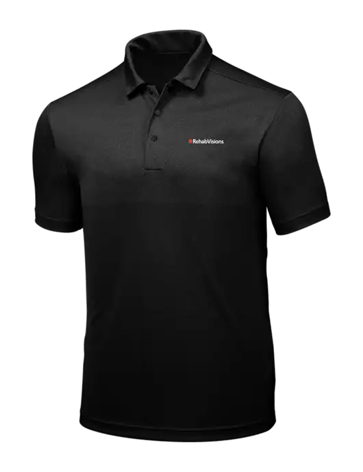 OGIO BlackTop Heather Surge Polo w/RehabVisions Logo