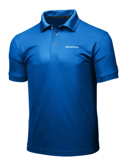 OGIO Royal Blue Caliber 2.0 Polo w/RehabVisions Logo