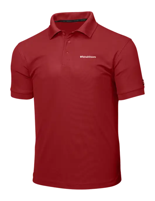 OGIO Red Caliber 2.0 Polo w/RehabVisions Logo