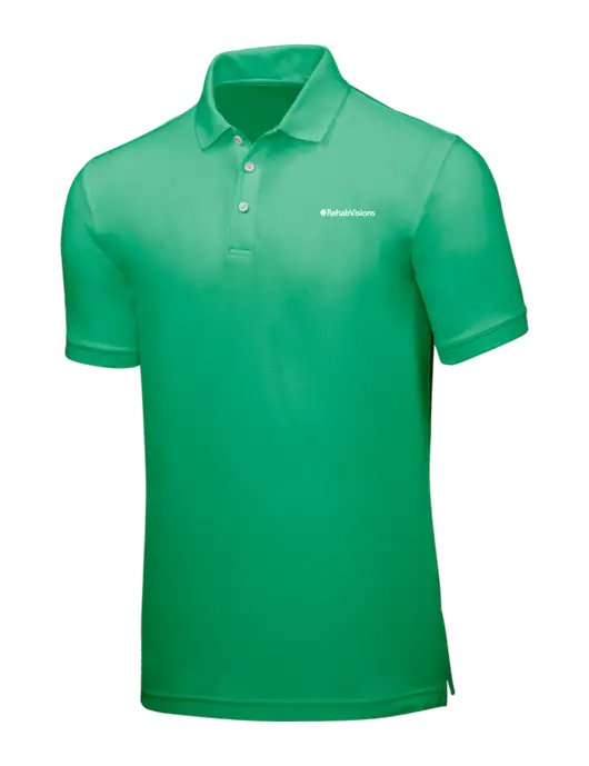 Kelly Green Core Classic Pique w/RehabVisions Logo