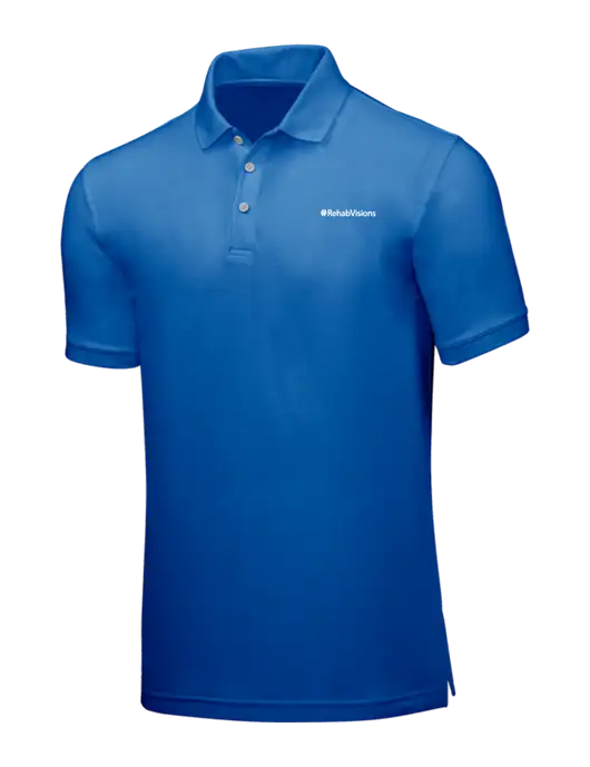 Dark Royal Core Classic Pique w/RehabVisions Logo