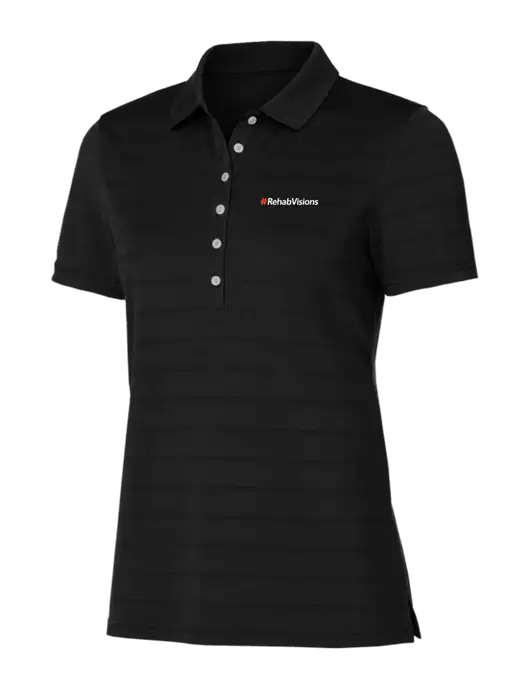 Callaway Womens Black Ventilated Polo w/RehabVisions Logo