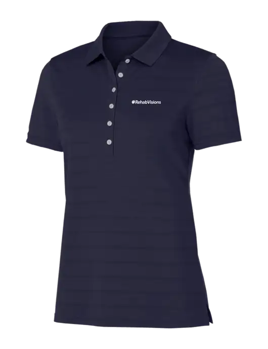 Callaway Womens Navy Ventilated Polo w/RehabVisions Logo