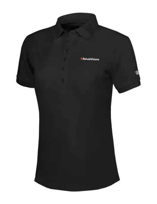 OGIO Womens Blacktop Jewel Polo w/RehabVisions Logo