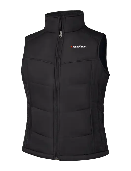 Womens Black/Black Vest w/RehabVisions Logo