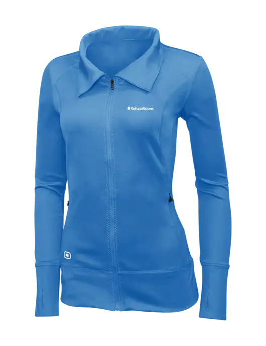OGIO Royal Blue Womens Endurance Fulcrum Full-Zip w/RehabVisions Logo