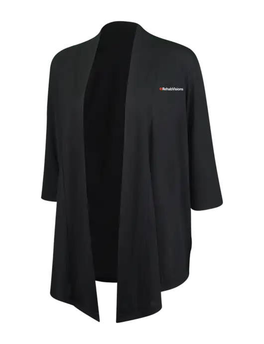 Black Womens Concept Shrug w/RehabVisions Logo