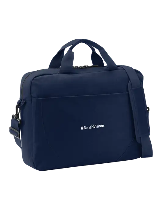 Access River Blue Navy Briefcase w/RehabVisions Logo