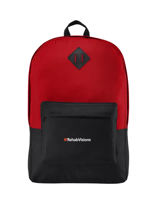 Retro True Red/Black Backpack w/RehabVisions Logo