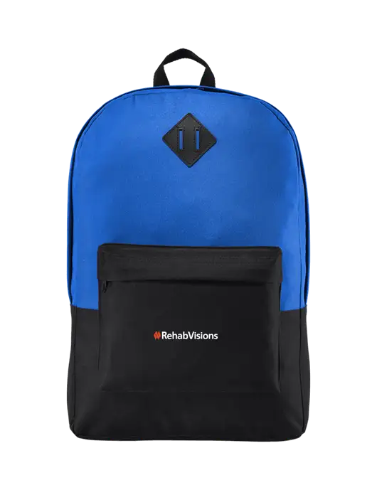 Retro True Royal/Black Backpack w/RehabVisions Logo