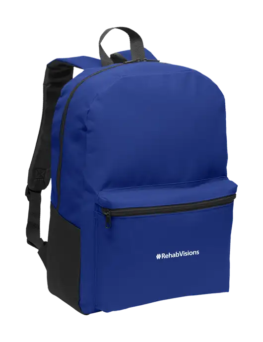 Casual Twilight Blue Lightweight Laptop Backpack w/RehabVisions Logo