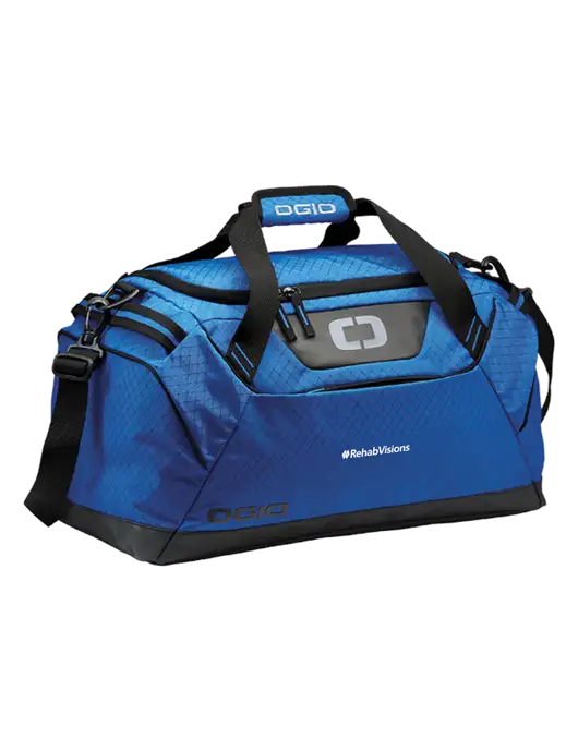 OGIO Royal Blue Catalyst Duffle
 w/RehabVisions Logo