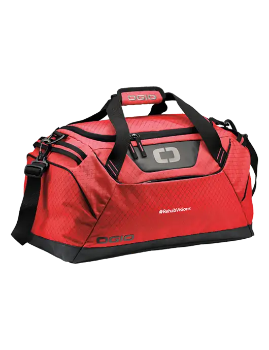 OGIO Red Catalyst Duffle
 w/RehabVisions Logo