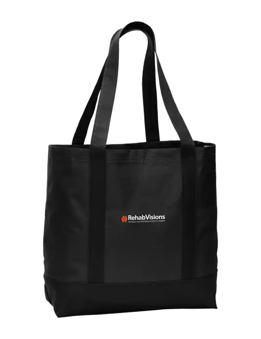 Carryall Black/Black Day Tote w/RehabVisions Logo