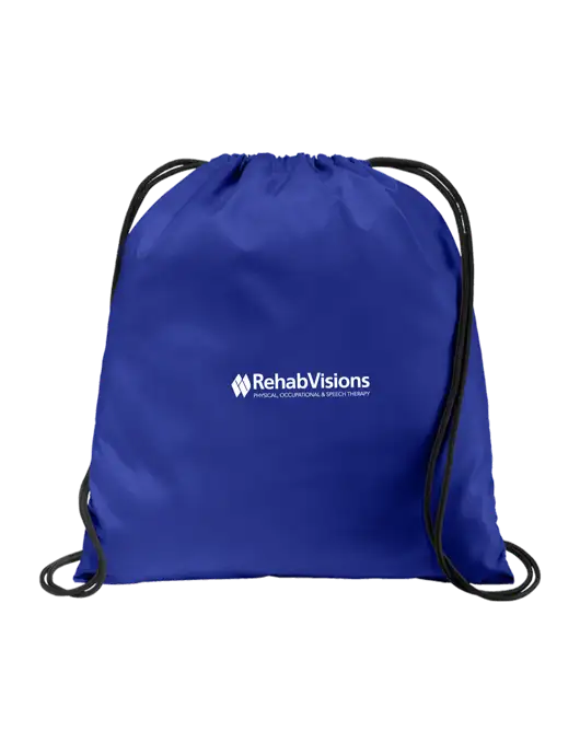 Drawstring  Royal Cinch Pack w/RehabVisions Logo
