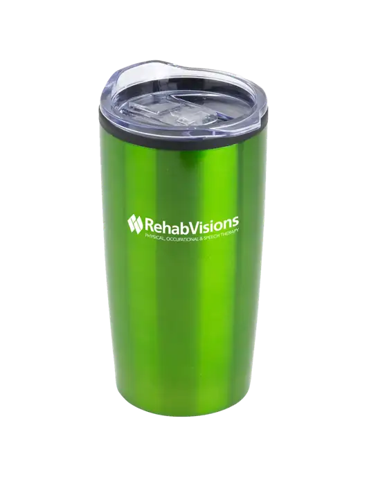 Olympus Green 20 oz Tumbler w/RehabVisions Logo