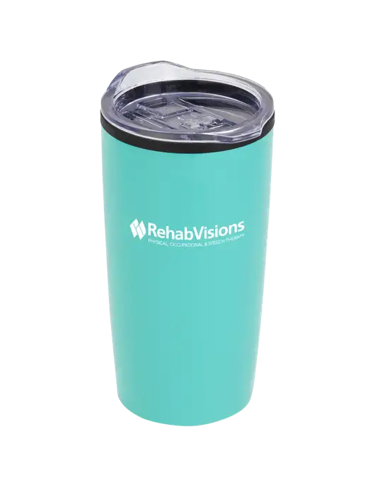 Olympus Teal 20 oz Tumbler w/RehabVisions Logo
