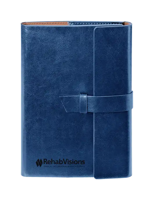 Fabrizio Blue 6.875 x 9.56 Portfolio w/RehabVisions Logo