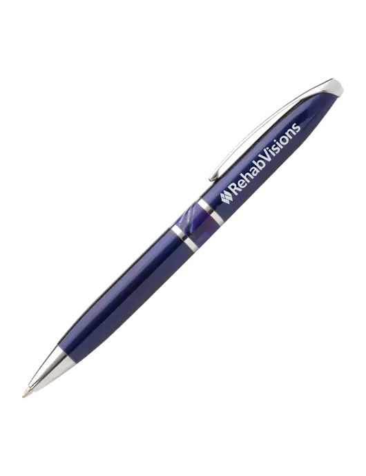Illusion Navy Pen - Black Ink w/RehabVisions Logo