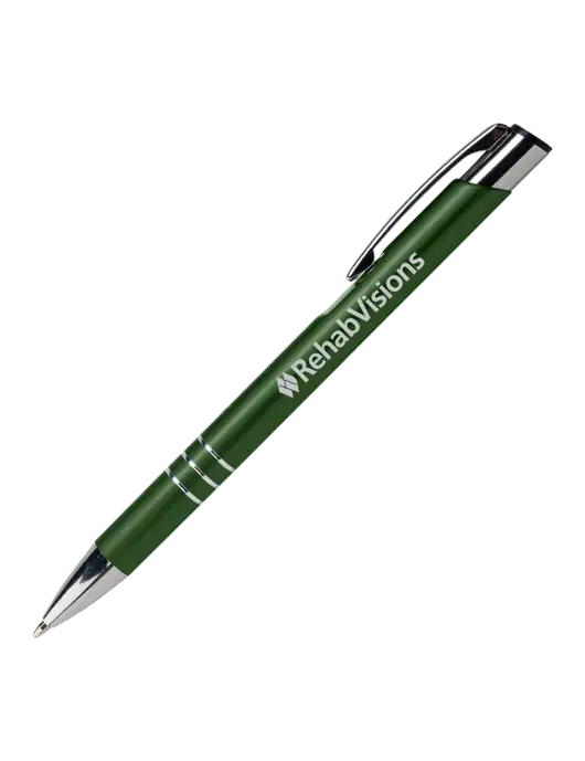 Laurent Green Pen - Black Ink w/RehabVisions Logo
