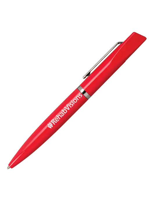 Santos Red Pen - Black Ink w/RehabVisions Logo