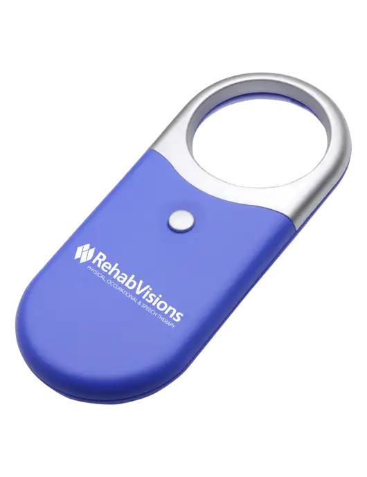 Compact Blue Magnifier Light w/RehabVisions Logo