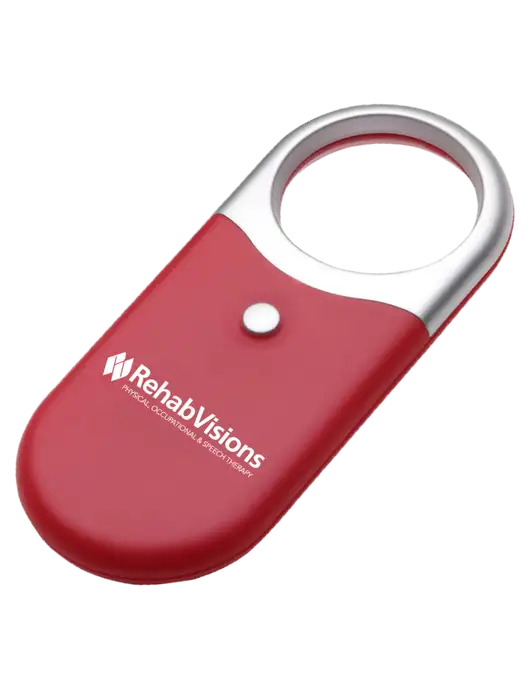 Compact Red Magnifier Light w/RehabVisions Logo