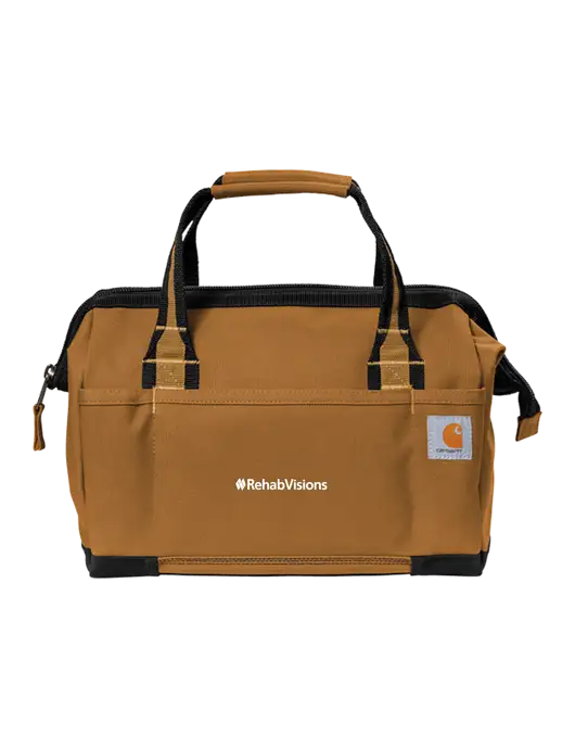 Carhartt Foundry Series 14” Brown Tool Bag w/RehabVisions Logo