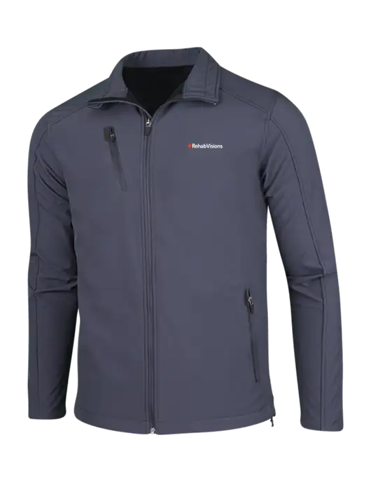 Dark Grey Welded Softshell Jacket w/RehabVisions Logo