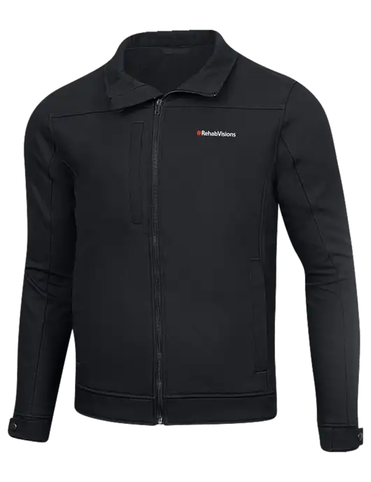 Cornerstone Charcoal Duck Bonded Soft Shell Jacket w/RehabVisions Logo