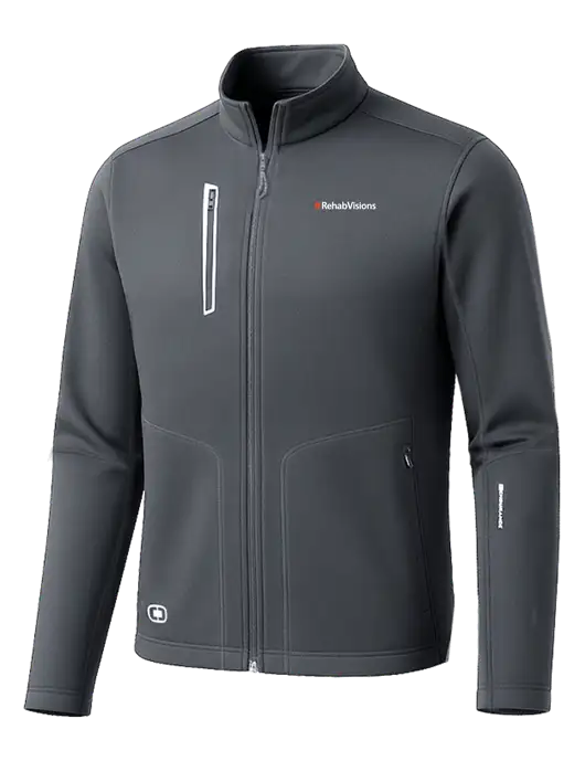 OGIO Dark Grey Endurance Fulcrum Full-Zip w/RehabVisions Logo