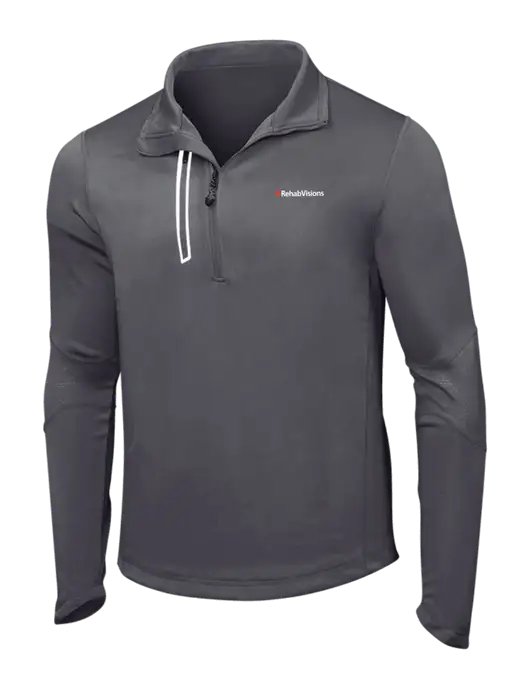 OGIO Gear Grey Endurance Fulcrum 1/4 Zip w/RehabVisions Logo