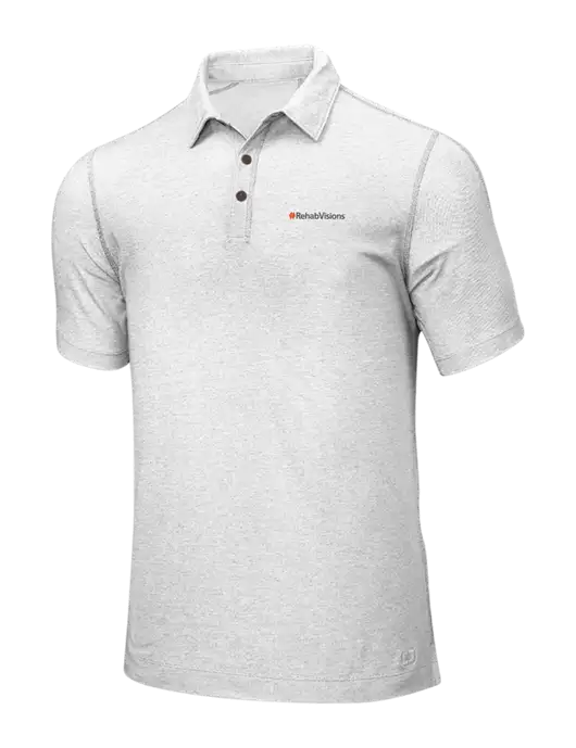 OGIO White ONYX Polo w/RehabVisions Logo