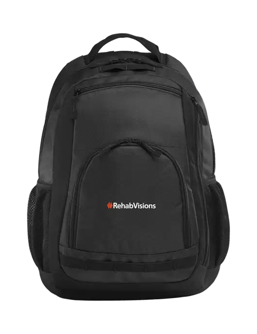 Xtreme Dark Grey/Black/Black Backpack w/RehabVisions Logo