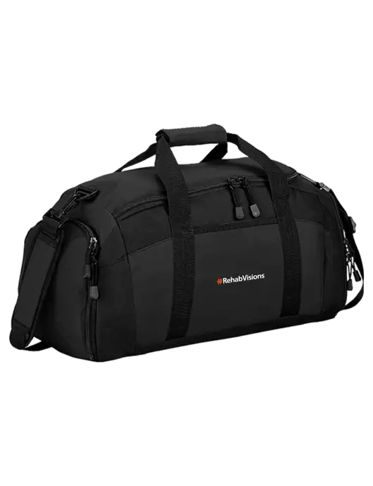 Everyday Black Gym Bag w/RehabVisions Logo