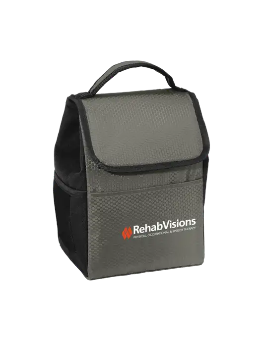 Lunch Bag Grey/Black Cooler w/RehabVisions Logo
