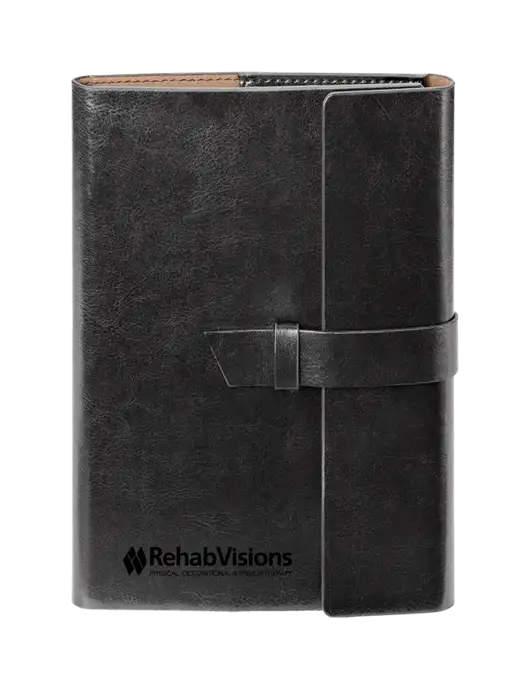 Fabrizio Black 6.875 x 9.56 Portfolio w/RehabVisions Logo