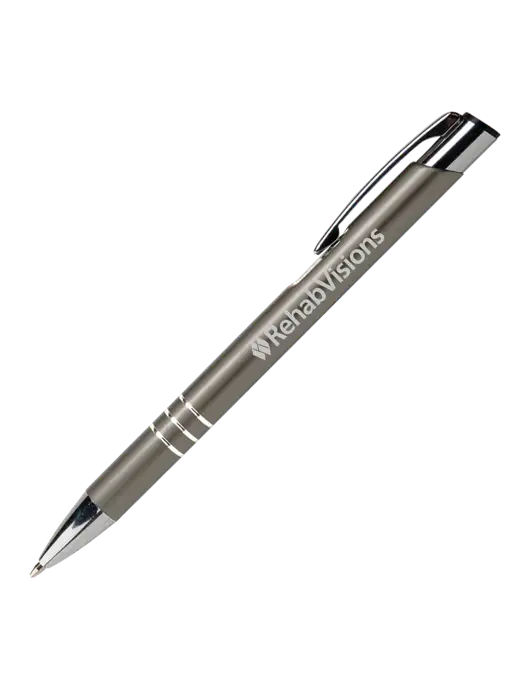 Laurent Gunmetal Pen - Black Ink w/RehabVisions Logo