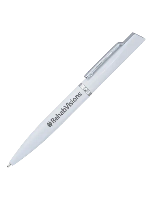 Santos White Pen - Black Ink w/RehabVisions Logo