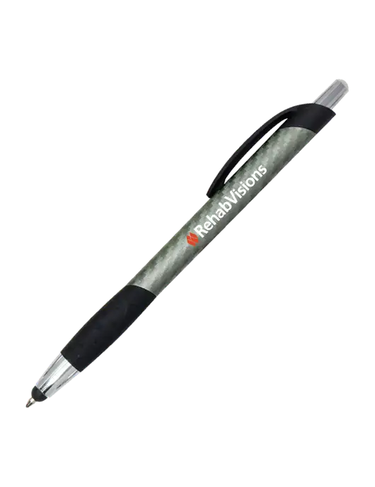 Sunray Gunmetal Stylus Pen w/RehabVisions Logo
