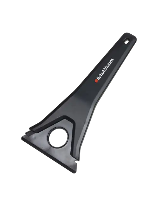 TriBlade Black Windshield Scraper w/RehabVisions Logo